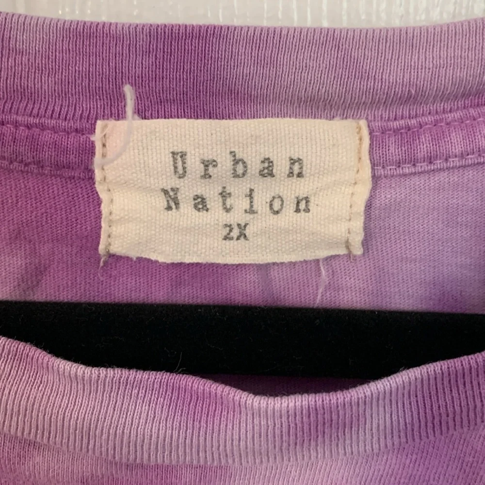 Urban National 2x purple tie dye long sleeve t-shirt - Picture 4 of 7